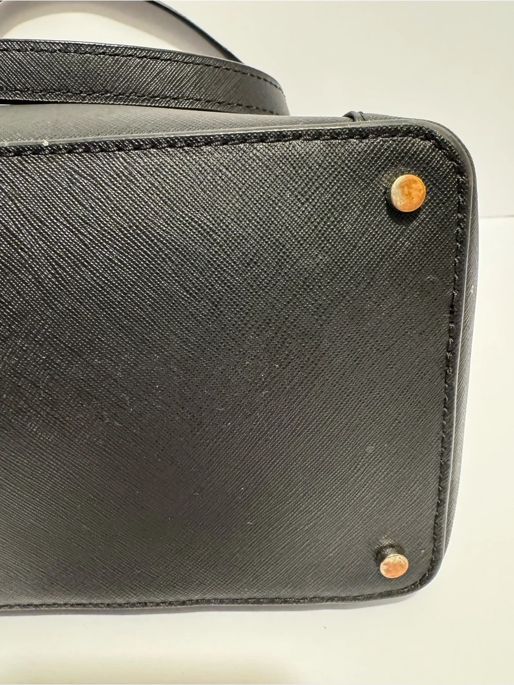 Kate Spade New York Cameron Pocket Tote Black Saffiano Leather Shoulder Bag